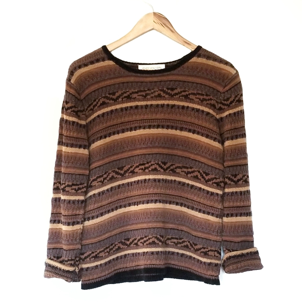 VTG 90's | Linen Coogi Style Cosby Knit Sweater